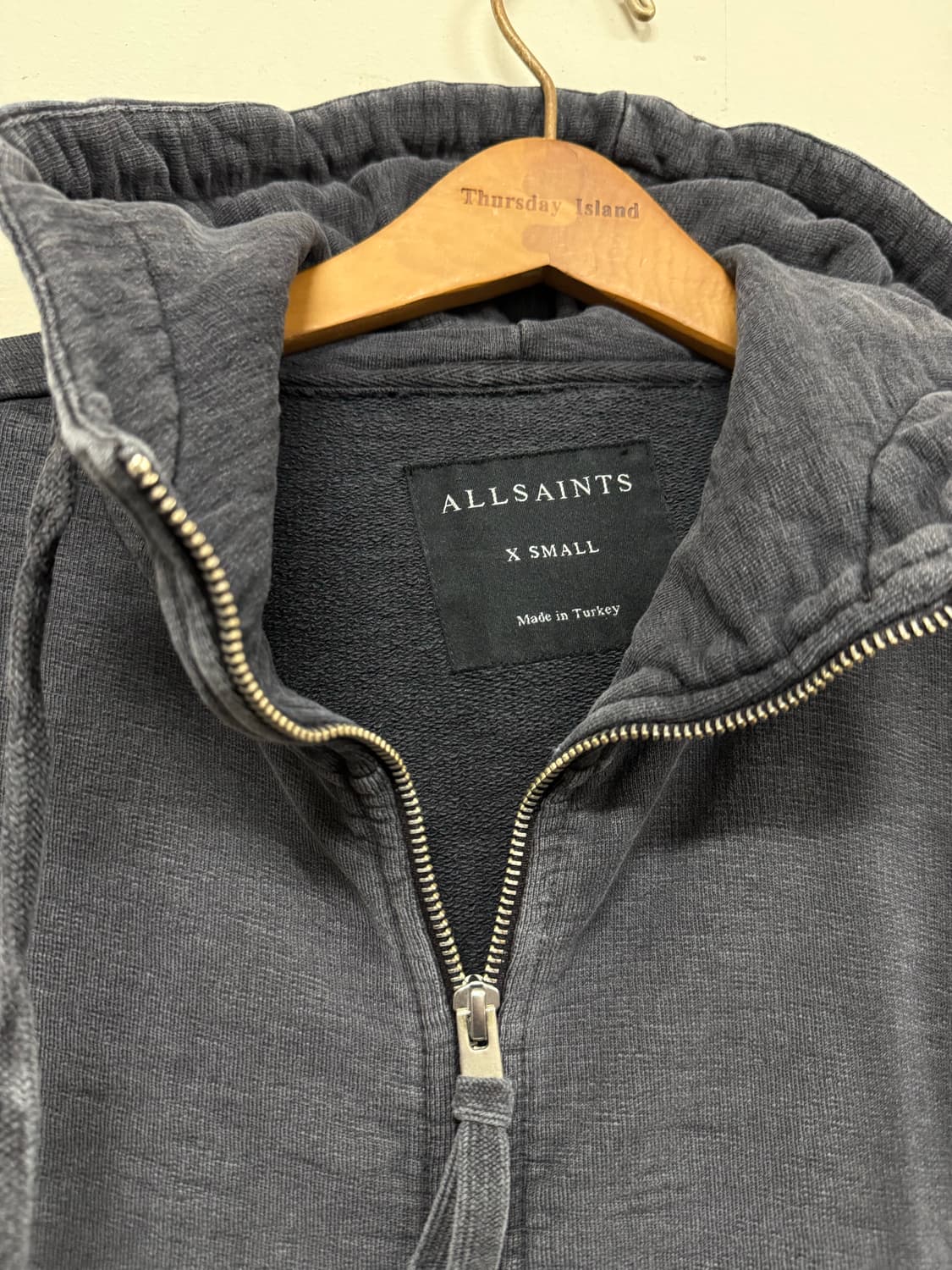 올세인츠 가먼트 다잉 사이드지퍼 후드집업 상품이미지2