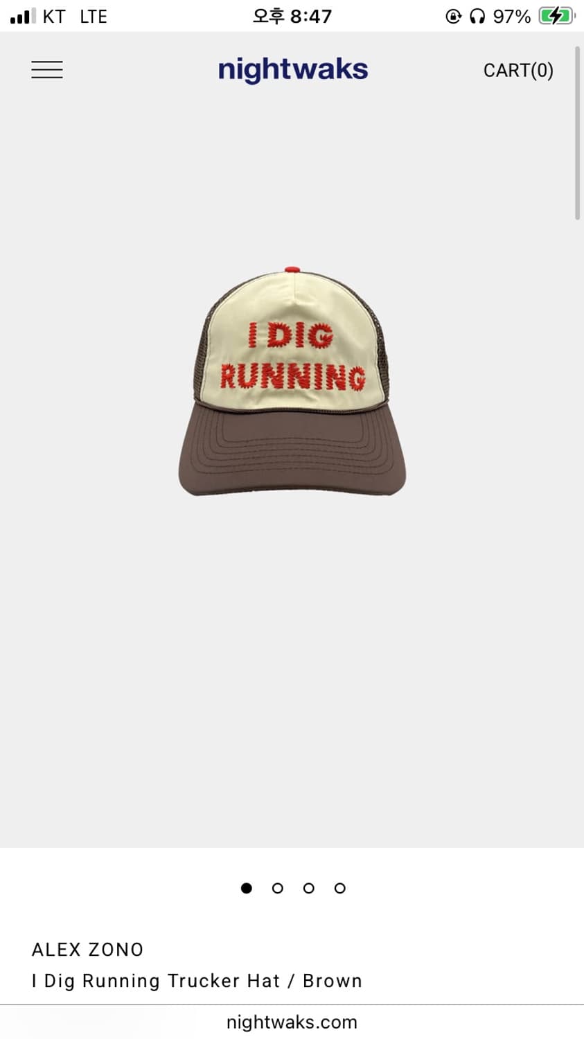 ALEX ZONO I Dig Running Trucker Hat 상품이미지1