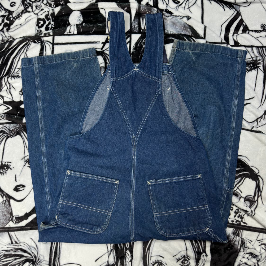 칼하트 데님 오버롤 멜빵 상품이미지2