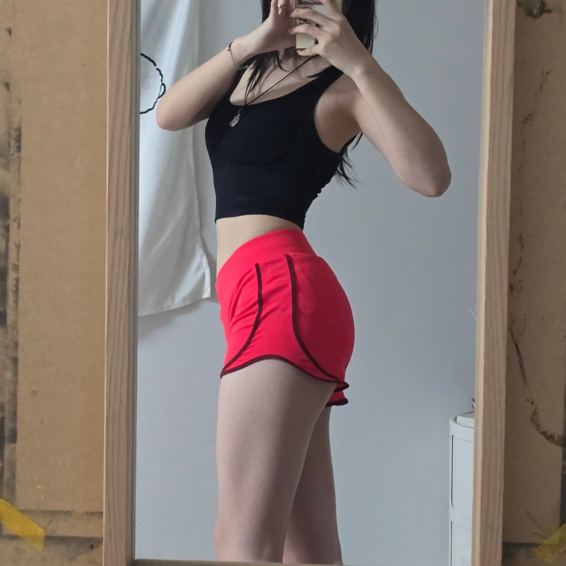 나이키 핑크 드라이핏 돌핀팬츠  S 상품이미지4