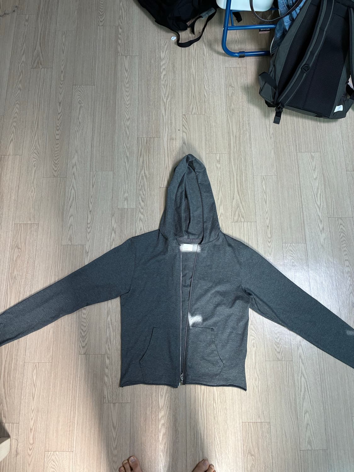 모노프리베 후디 차콜 2사이즈 상품이미지2