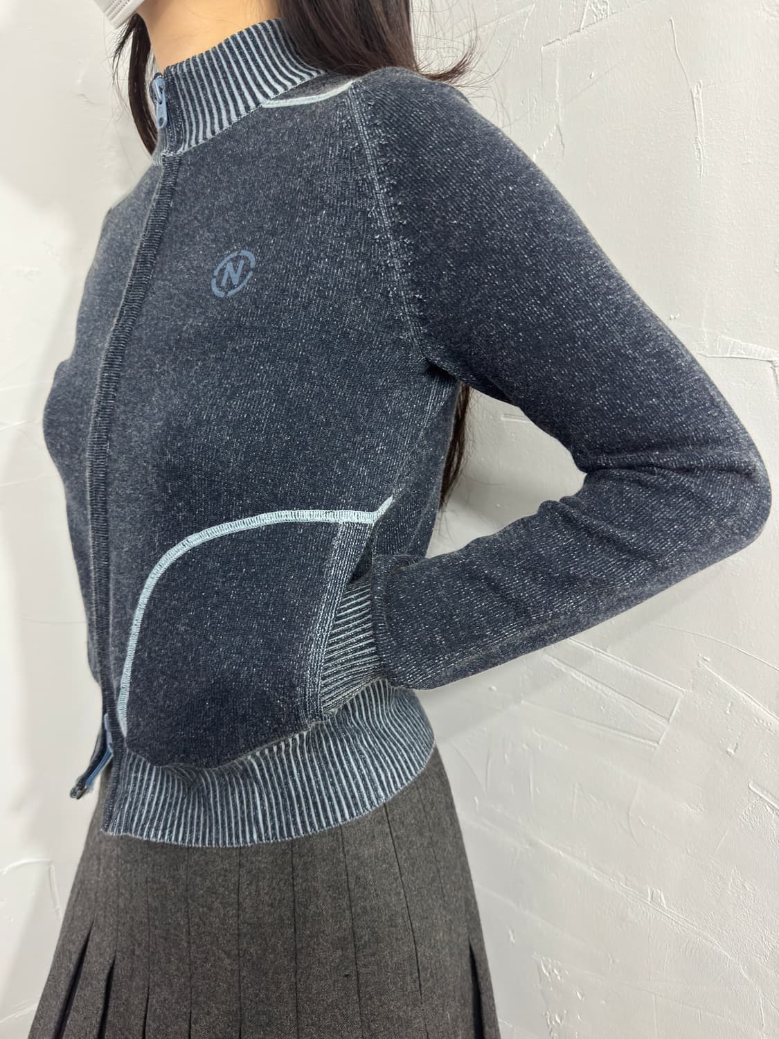 nautica printing slim toway zipup 상품이미지5