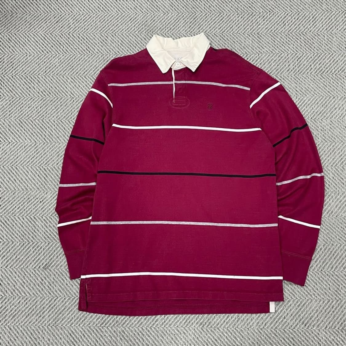 아이조드 자수 로고 럭비티 v0446 상품이미지1