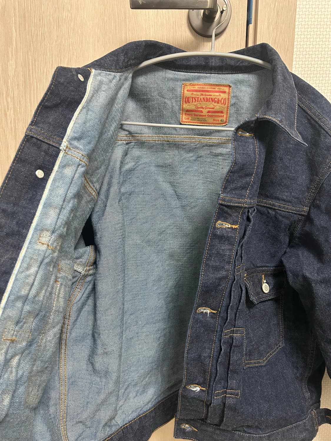 아웃스탠딩 셀비지 데님자켓 2nd type (2세대) 상품이미지3