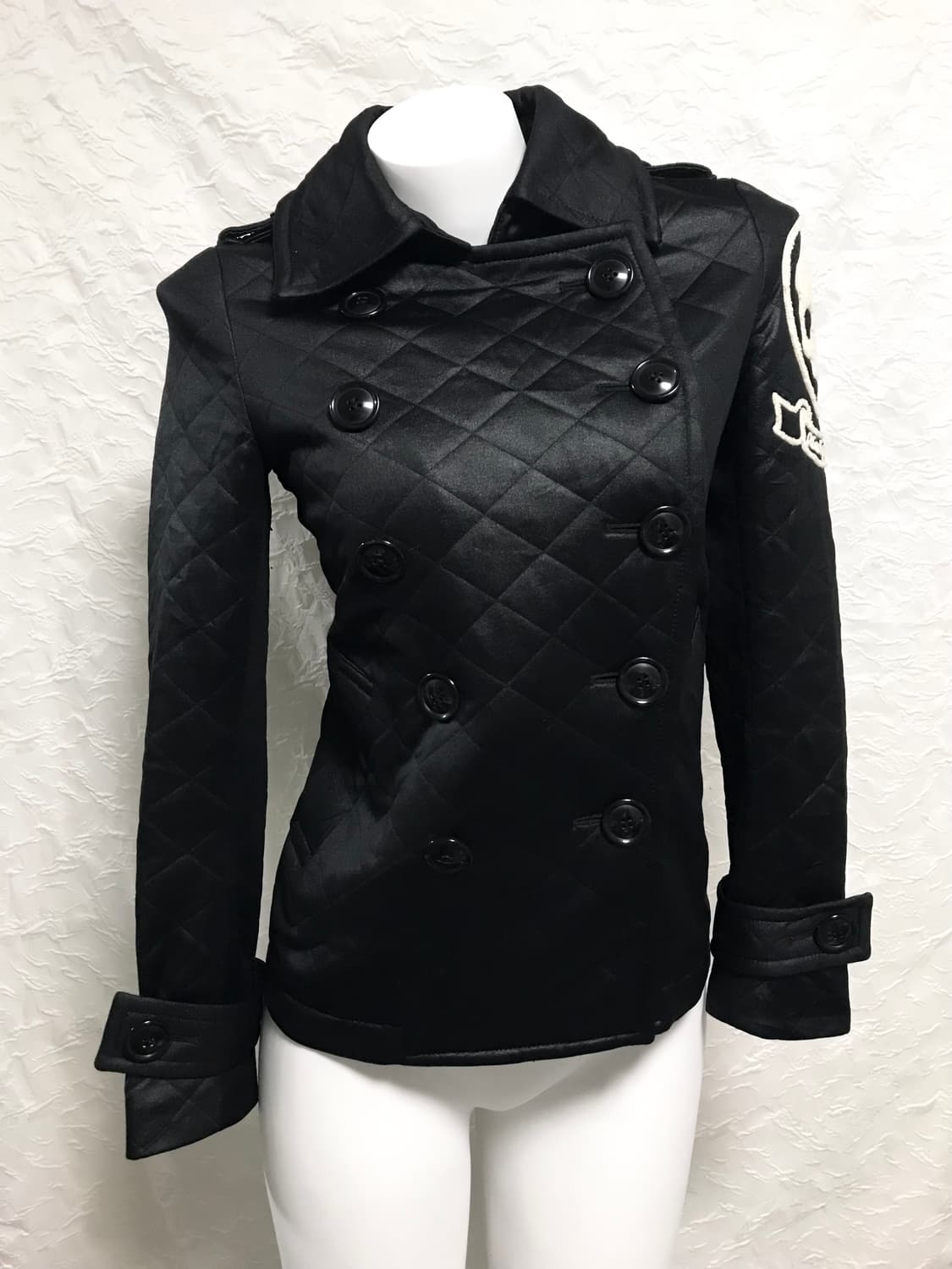 택포•빈티지 펑크 해골 퀼팅 나폴레옹 자켓 상품이미지2