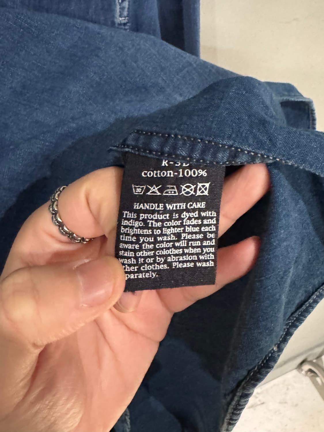 45rpm 인디고 데님 풀오버 셔츠  상품이미지9