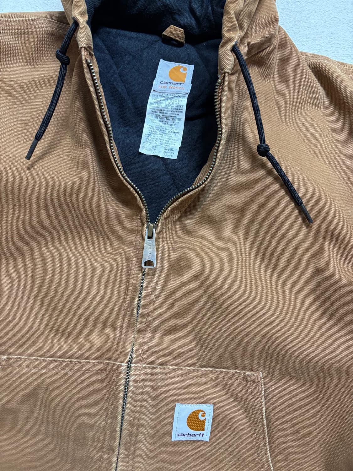 [XS] 칼하트 포 우먼 액티브 자켓 WJ130 (카멜 브라운) 상품이미지2