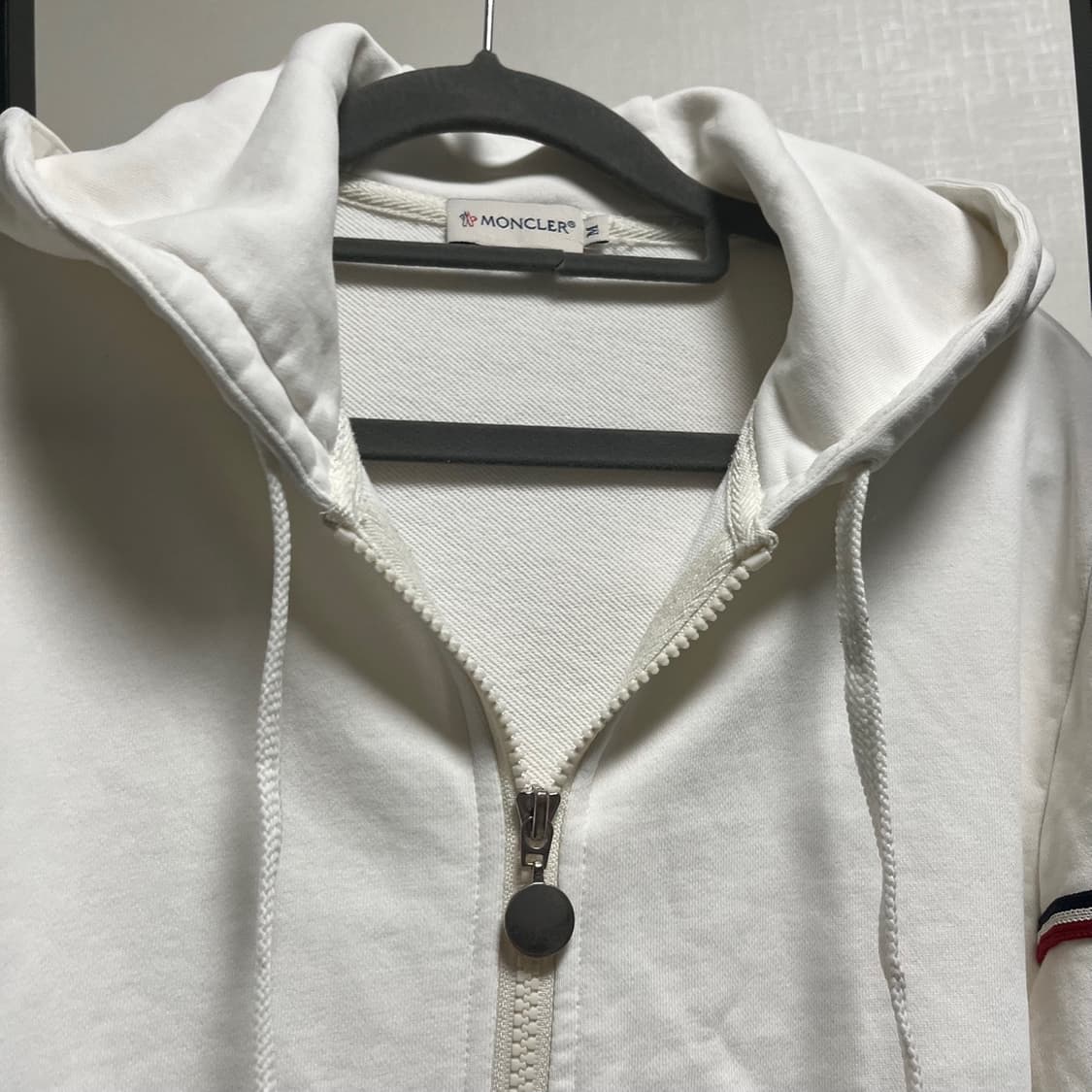 정품 M) 몽클레어 화이트 집업 후드 95 상품이미지2