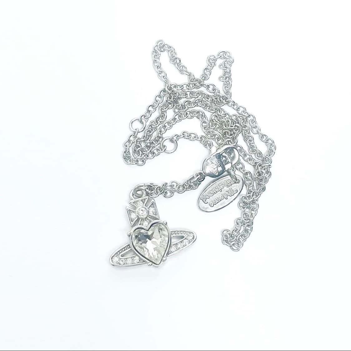 비비안웨스트우드 아카이브 아리엘라 하트 orb 팬던트 목걸이 상품이미지2