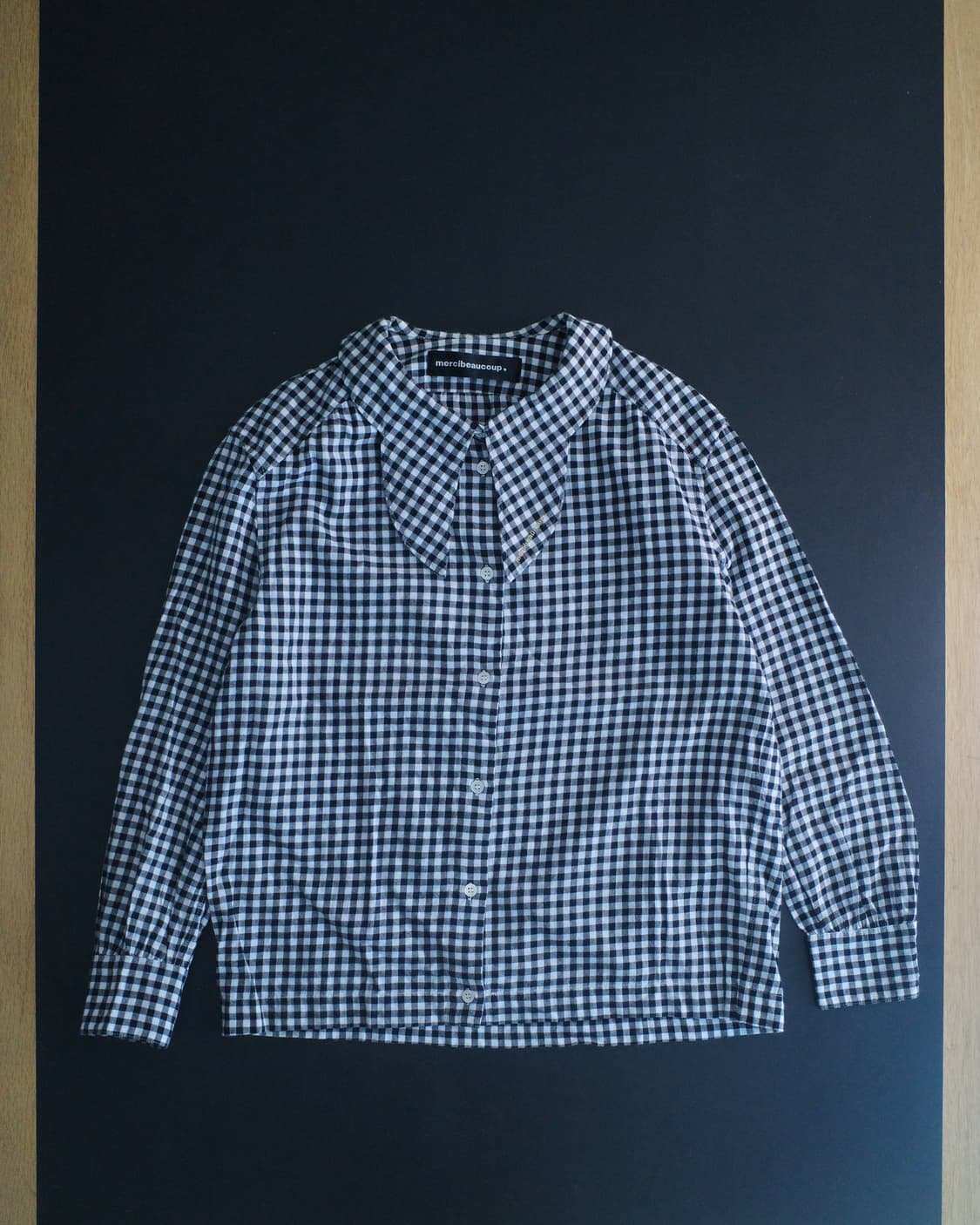 메르시보꾸 체크 셔츠 상품이미지2