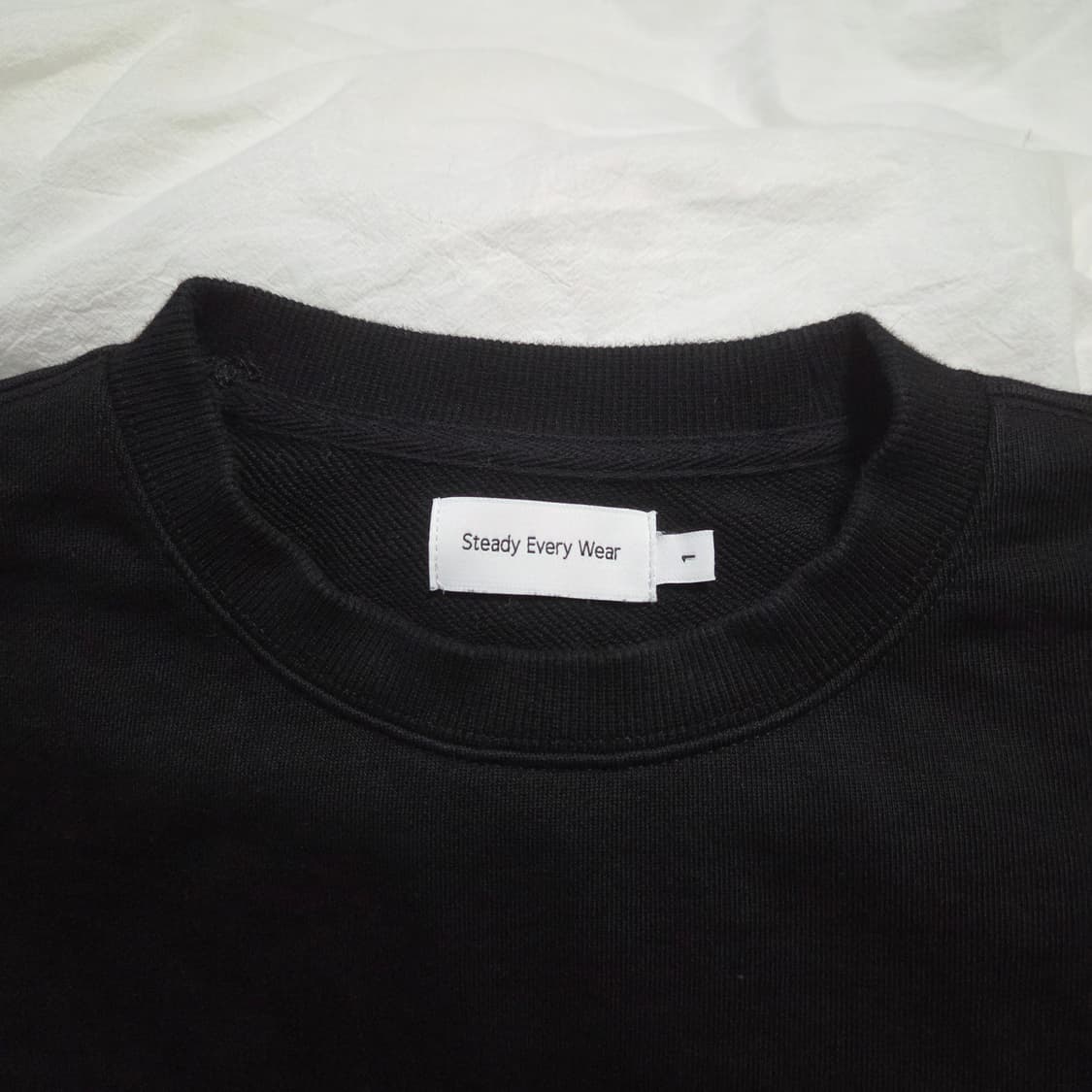 [1] 스테디에브리웨어 데일리 스웻셔츠 블랙 / SEW 상품이미지4