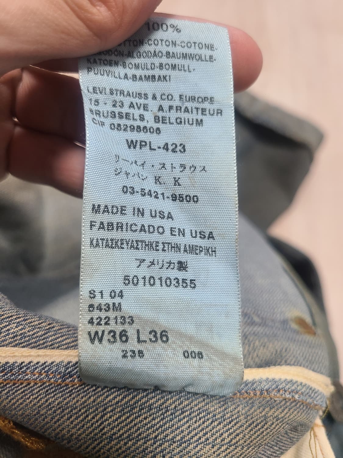 리바이스 lvc 01501 데님 디보티(devotee) w36 상품이미지4