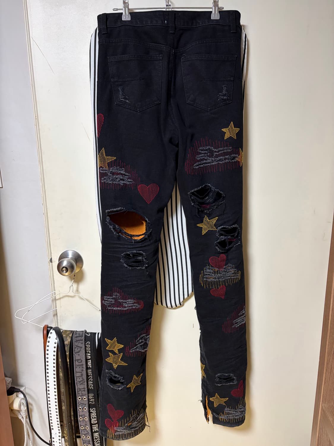 해피피플갤러리 흑청 보로 데님 32 상품이미지2