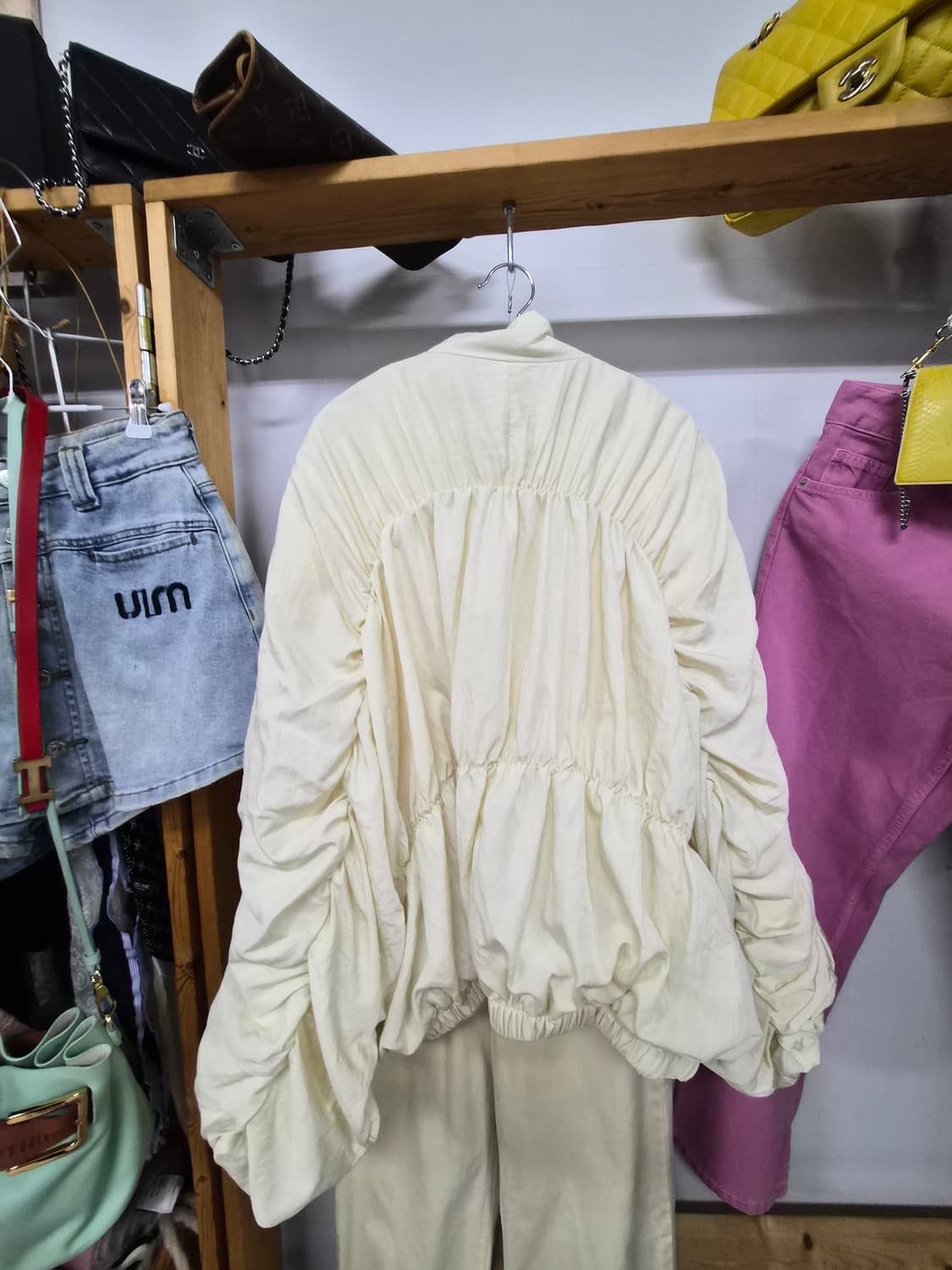 jsnewyork 셔링박시 블루종.임블리 버터팬츠 상품이미지6