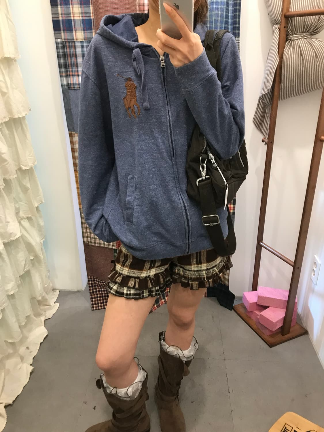 폴로 블루 빅포니 후드집업  상품이미지1