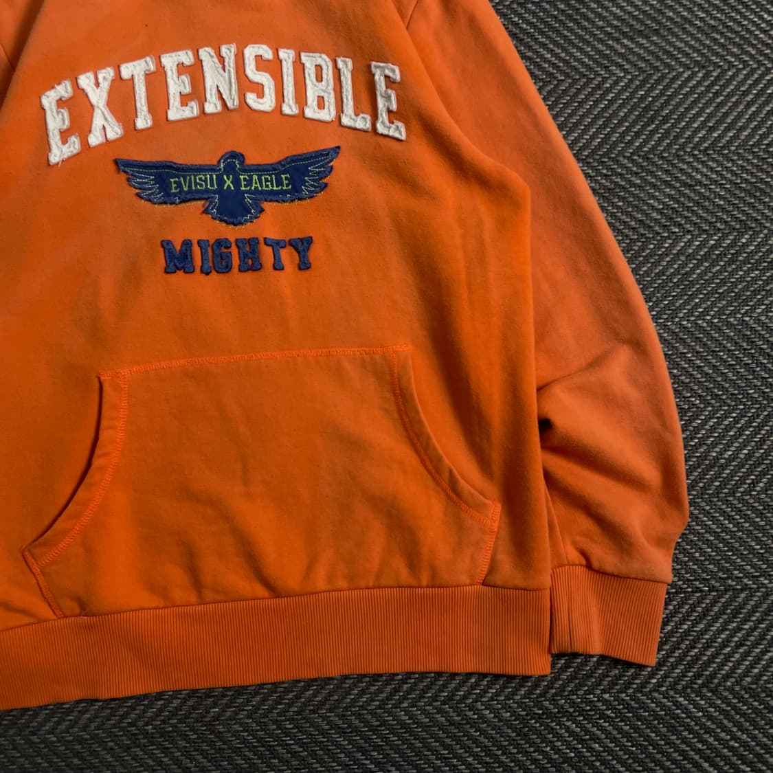 에비수 y2k 빅로고 올드스쿨 후드 티셔츠o 3884 상품이미지2