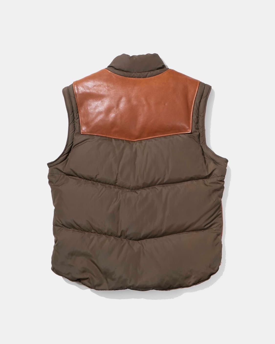Schott 쇼트 다운 레더 베스트 퍼피자켓 상품이미지3