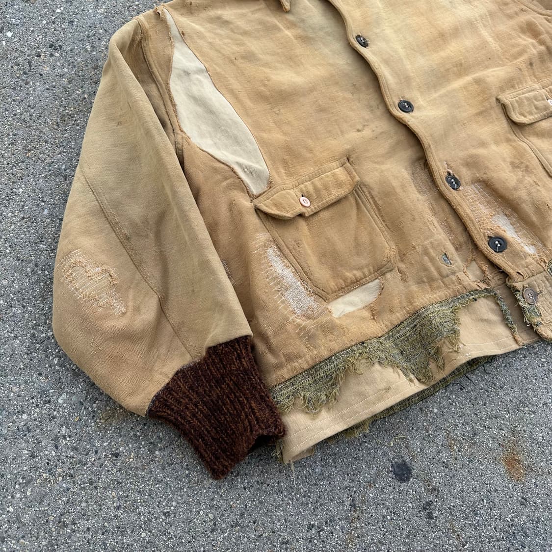 1930s Vintage Moleskin Work Jacket 상품이미지4