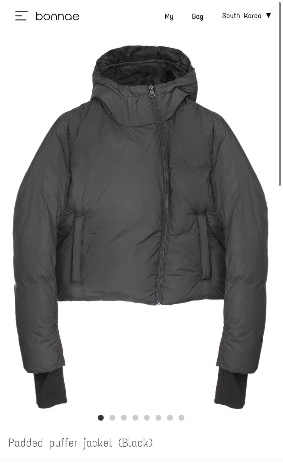 본네 bonnae 패딩 블랙  상품이미지1