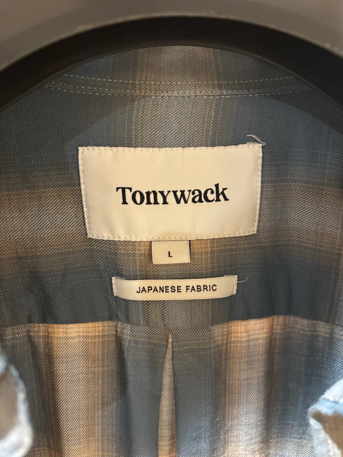 토니웩 체크 모달 셔츠 라지 팝니다 상품이미지3