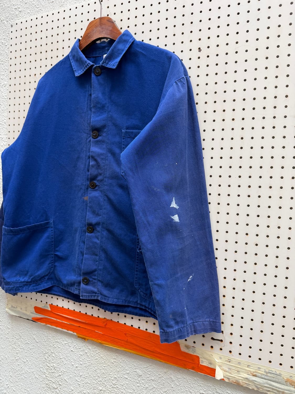 FADED INDIGO BLUE OLD VINTAGE 프렌치워크자켓 상품이미지7