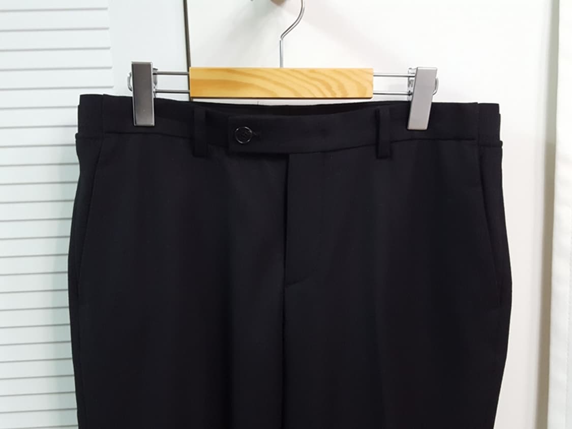 질스튜어트 남성 모직 슬랙스 블랙 32-33 상품이미지2