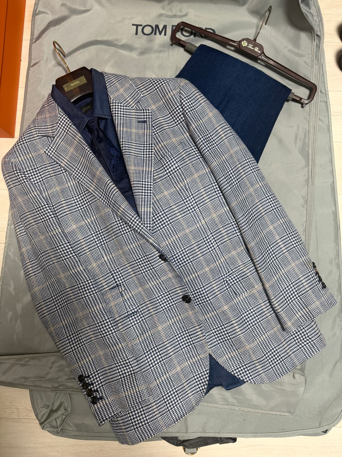 (명작,강추👍)브루넬로쿠치넬리 프린스웨일체크 블레이져 자켓 상품이미지2