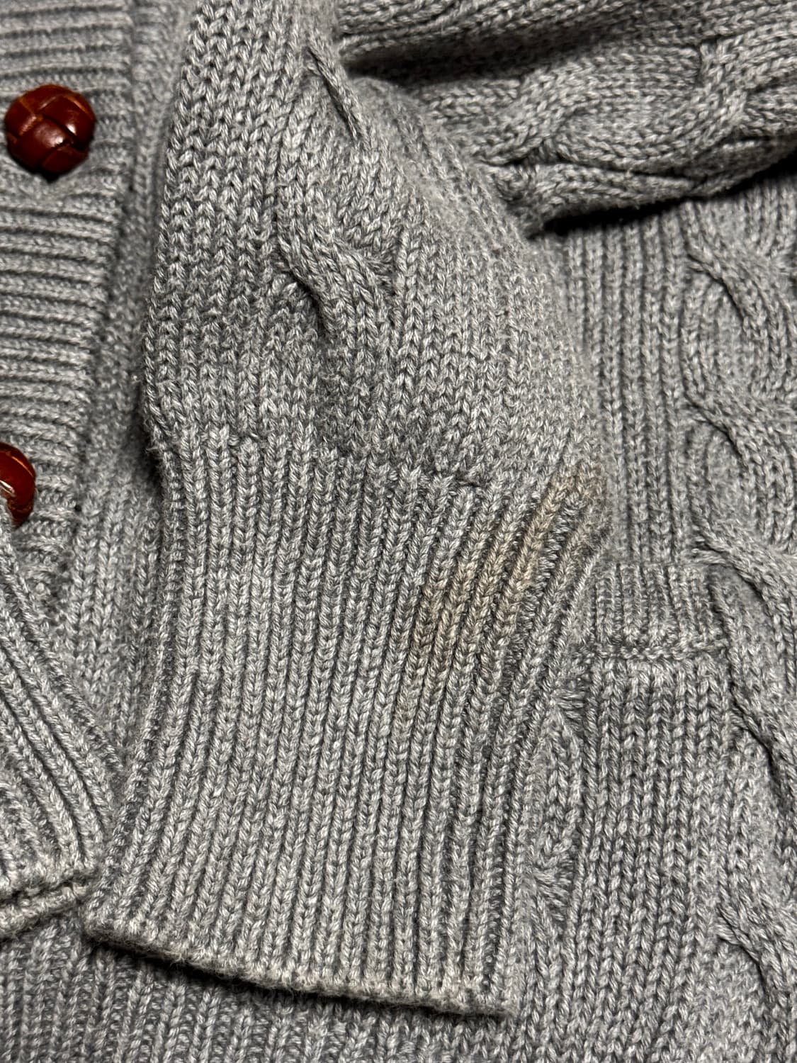 폴로 진스 컴퍼니 슬림핏 캐시미어 면 혼방 숄카라 가디건 상품이미지5