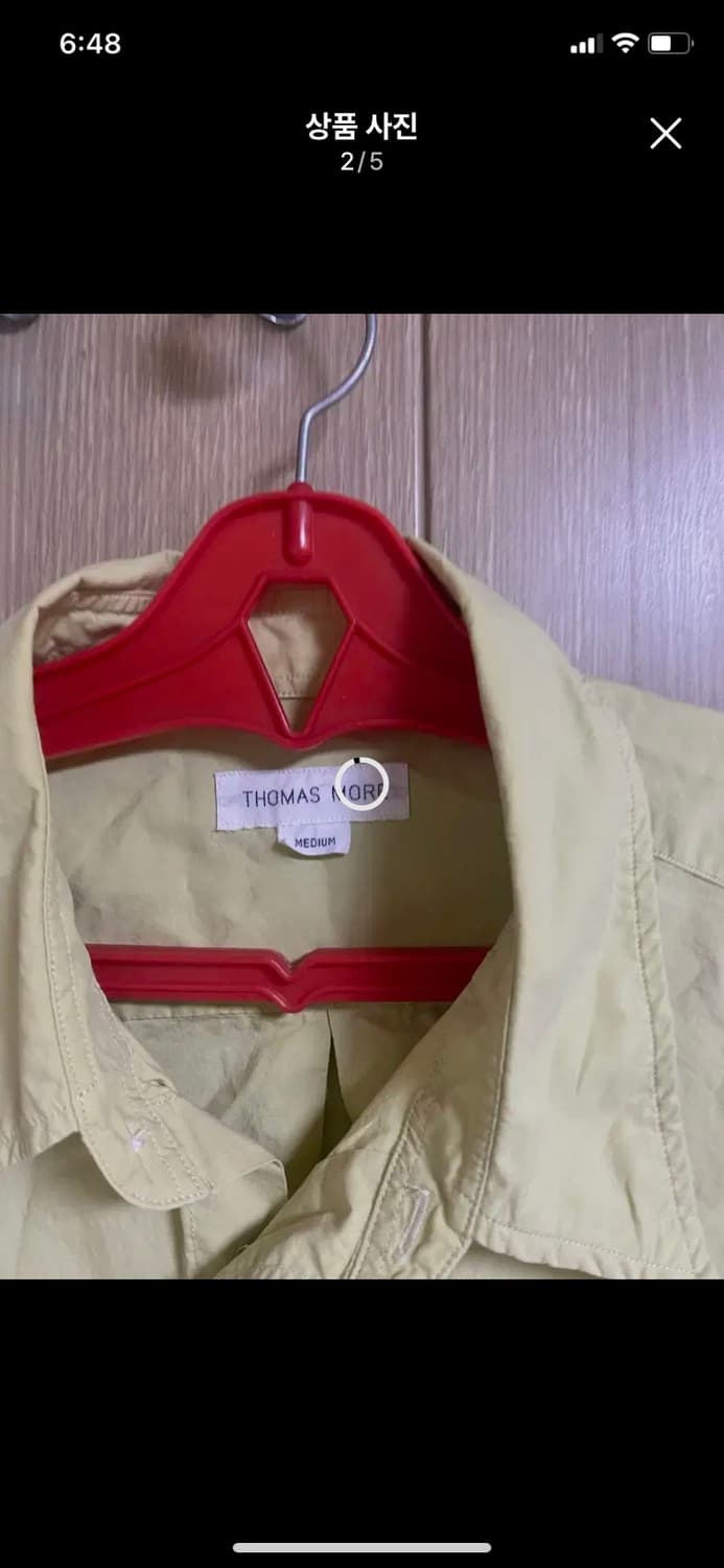 토마스모어 페이퍼셔츠 M사이즈 상품이미지2