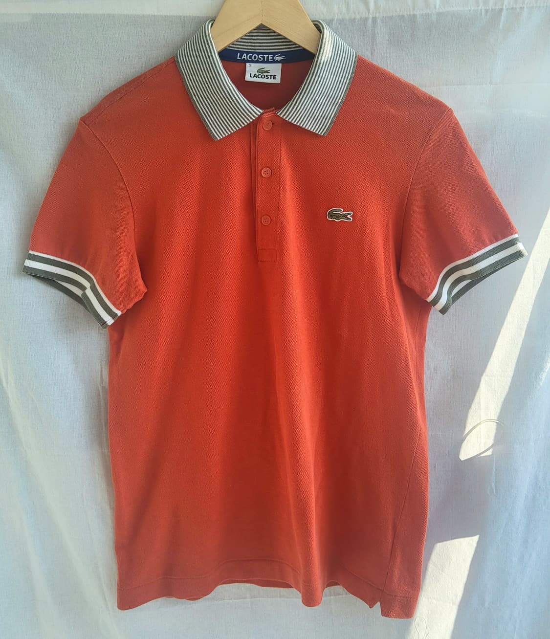 라코스테 반팔 카라티셔츠 남여공용 S사이즈 코튼 기본핏  상품이미지1