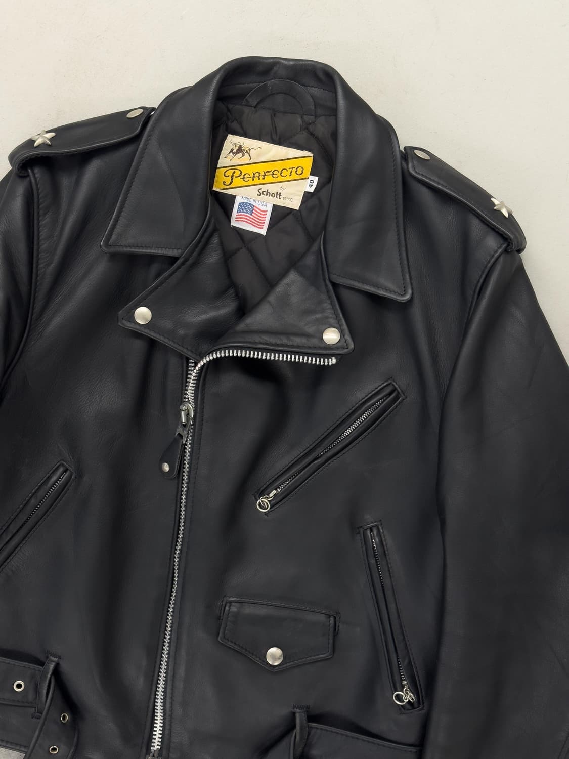 Schott 쇼트 퍼펙토 613 원스타 라이더 자켓 상품이미지2