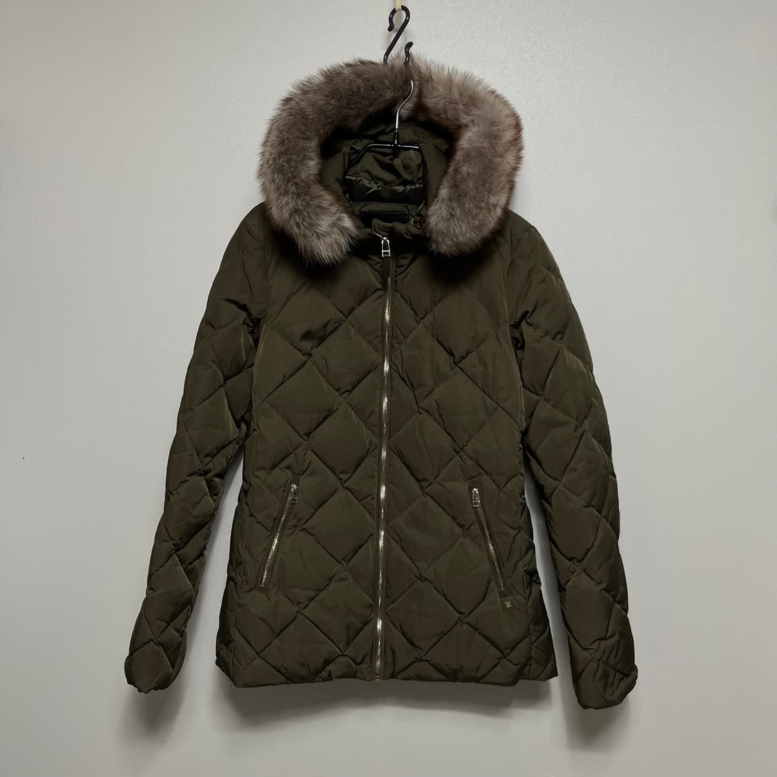 마시모두띠 후드 패딩 카키 S 상품이미지1