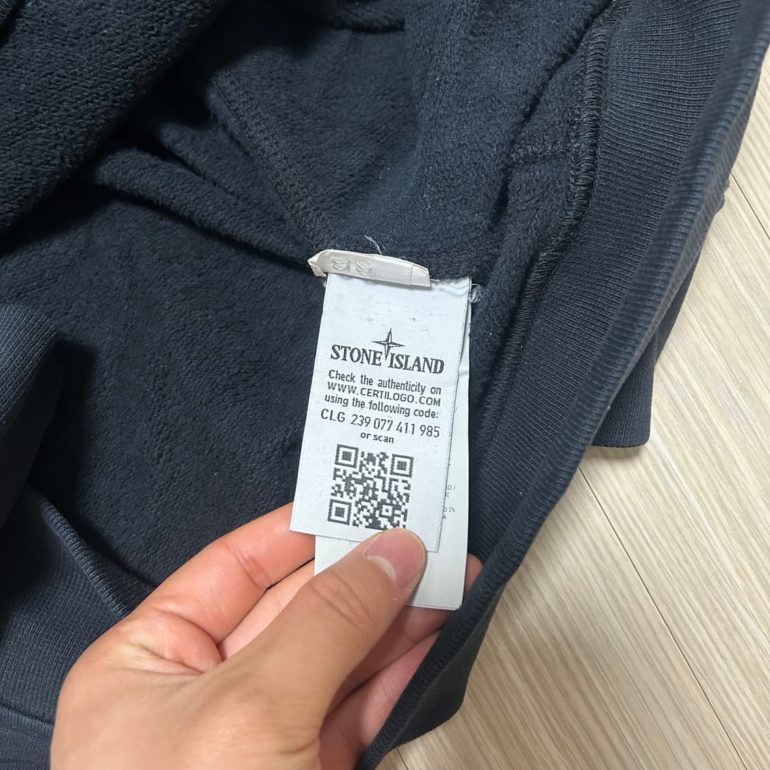 스톤아일랜드 후드티 블랙 xl 상품이미지3