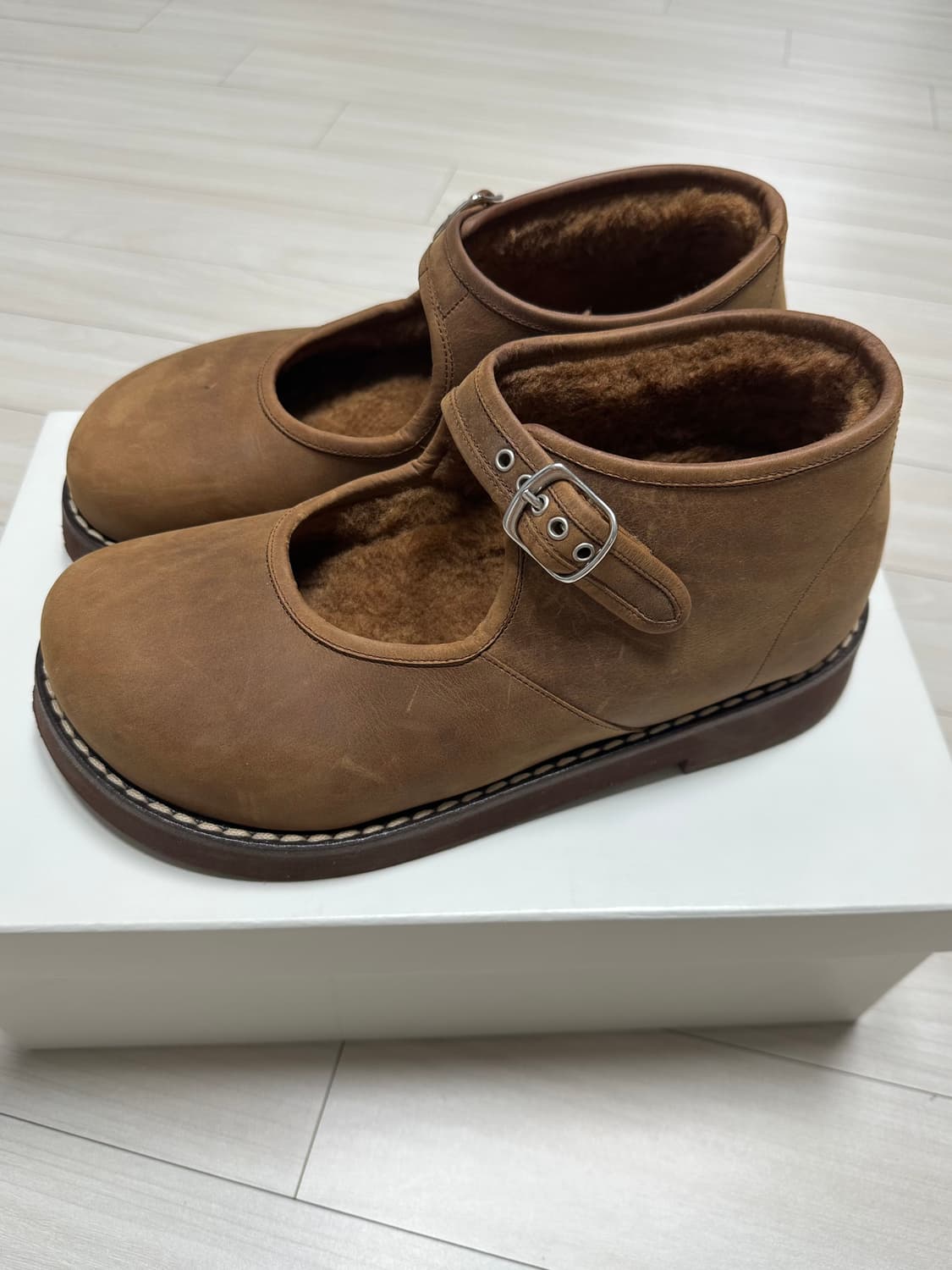 메종마르지엘라 시어링 메리제인 발레부츠 상품이미지7