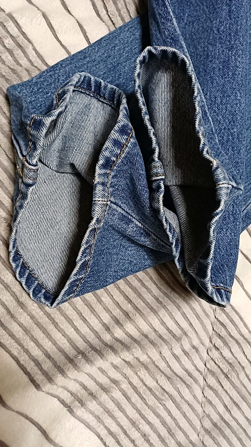 플랙 와이드청바지 31인치 기장106 상품이미지10