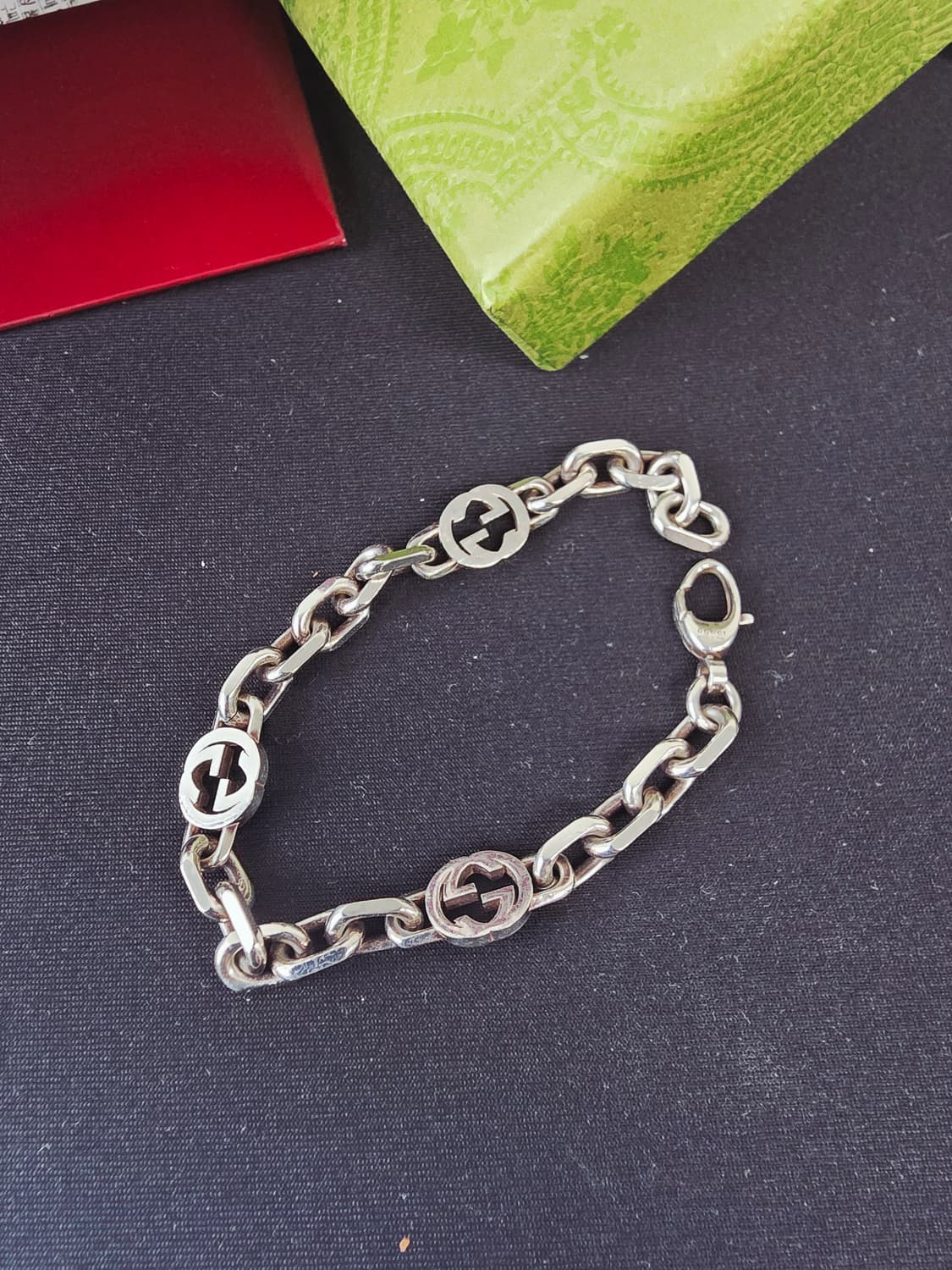 구찌 인터로킹 체인팔찌16호 상품이미지5