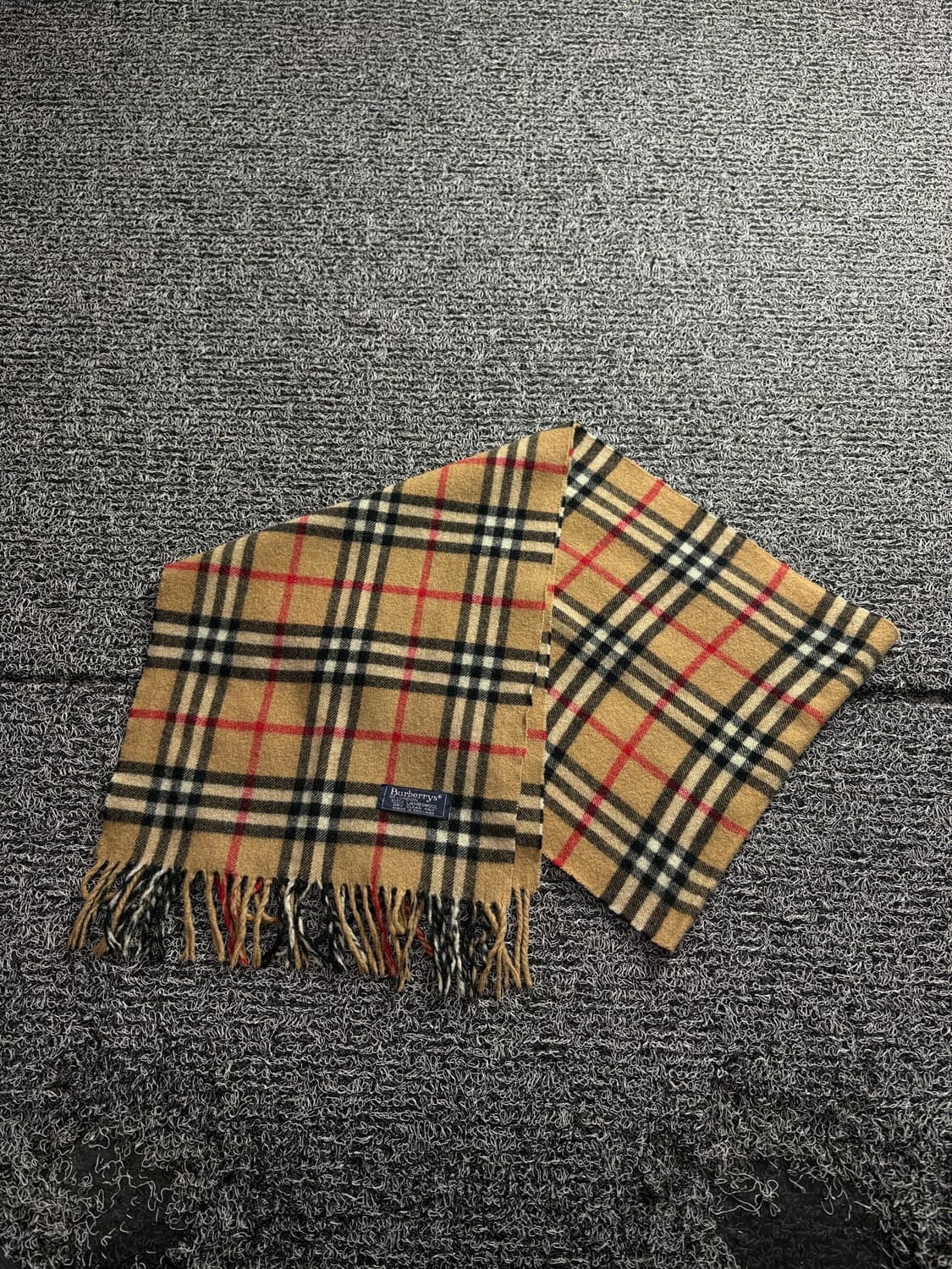 버버리 아카이브 램스울 노바 체크 머플러 3371 상품이미지3