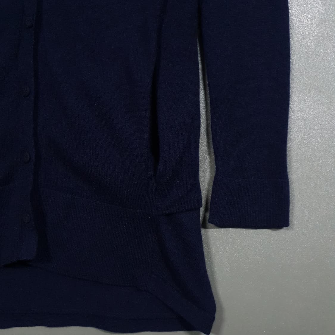 KUHO 구호 100% 캐시미어 롱 가디건 네이비 (여성 55-66) 상품이미지4