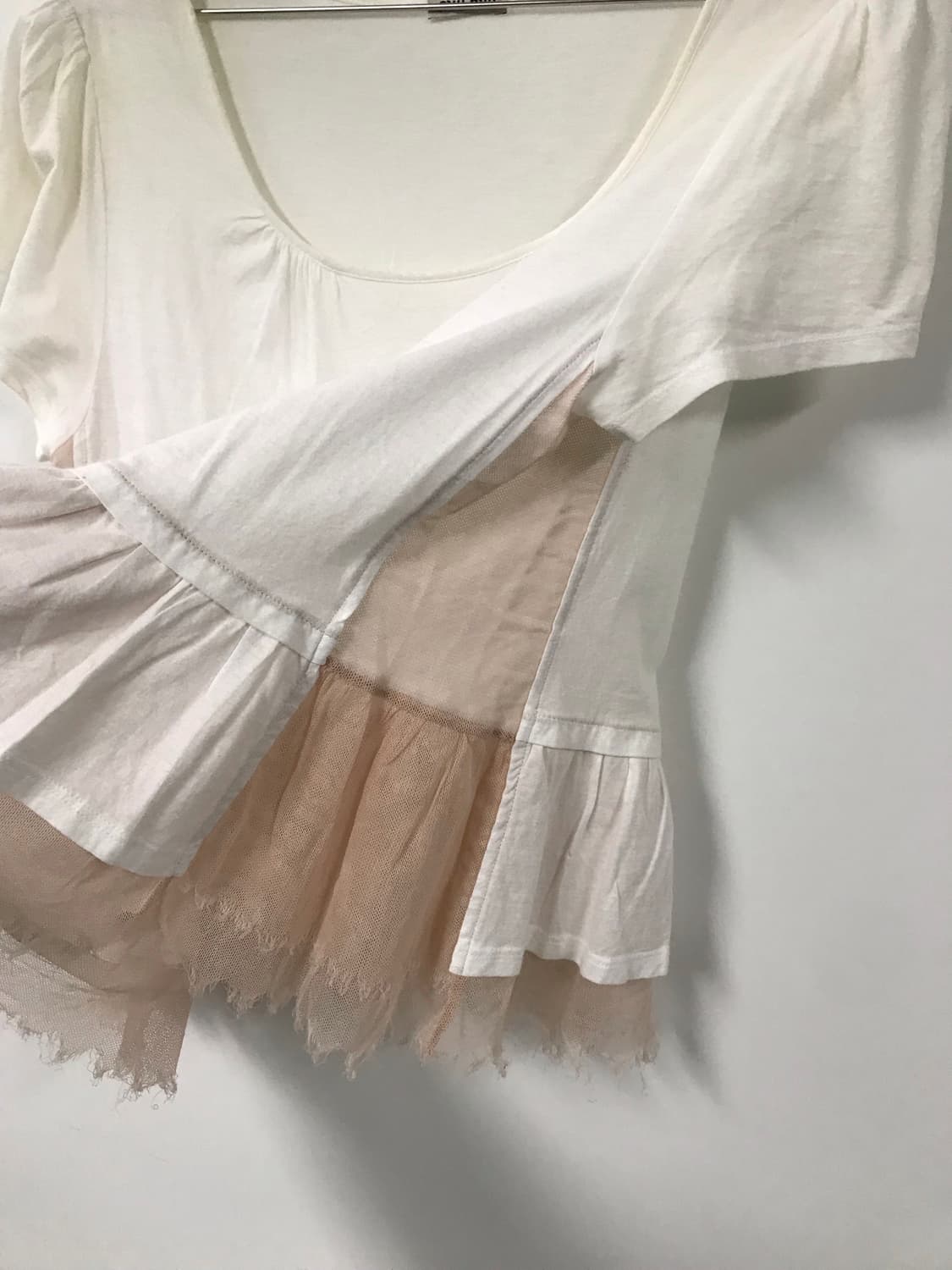 miu miu 레이어드 반팔 티셔츠 상품이미지5
