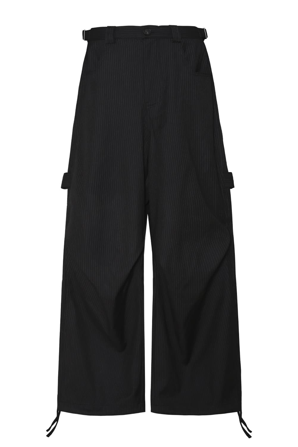 카미엔 247 올데이 스트라이프 팬츠 블랙 상품이미지1