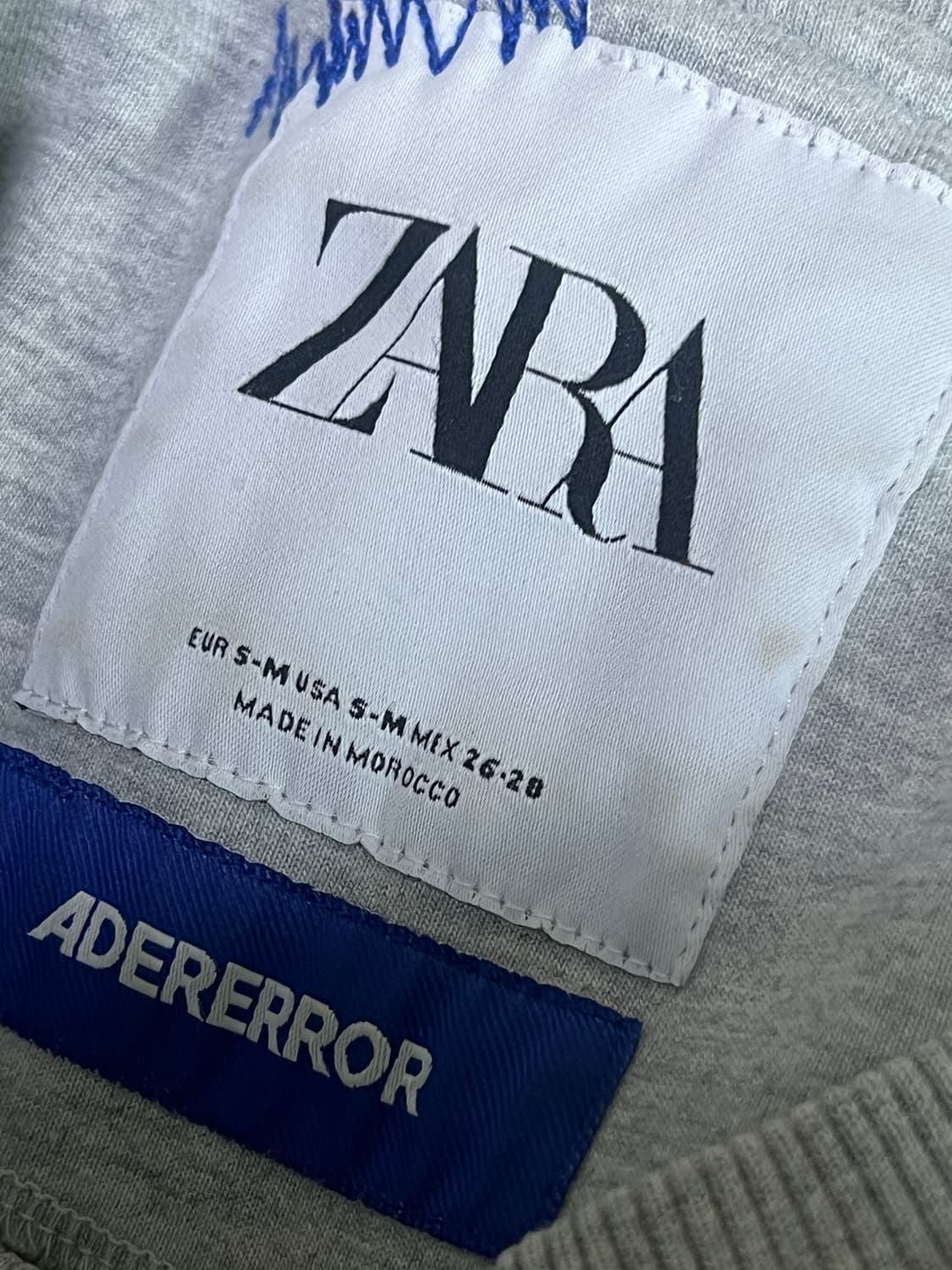 자라 x 아더에러 스웻셔츠 맨투맨 그레이 (S-M) 상품이미지5