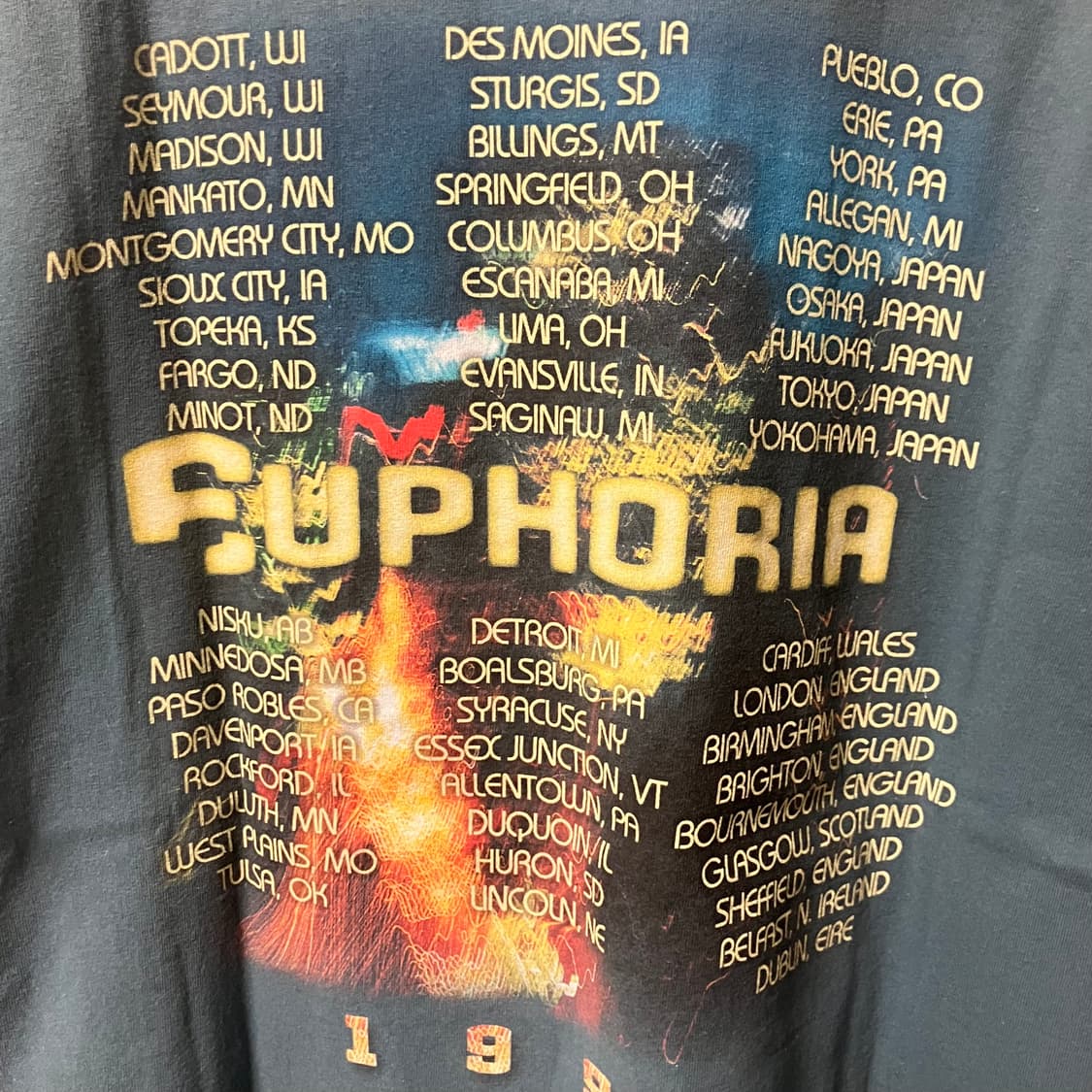 90s Def Leppard 'EUPHORIA' 밴드 티셔츠 상품이미지5