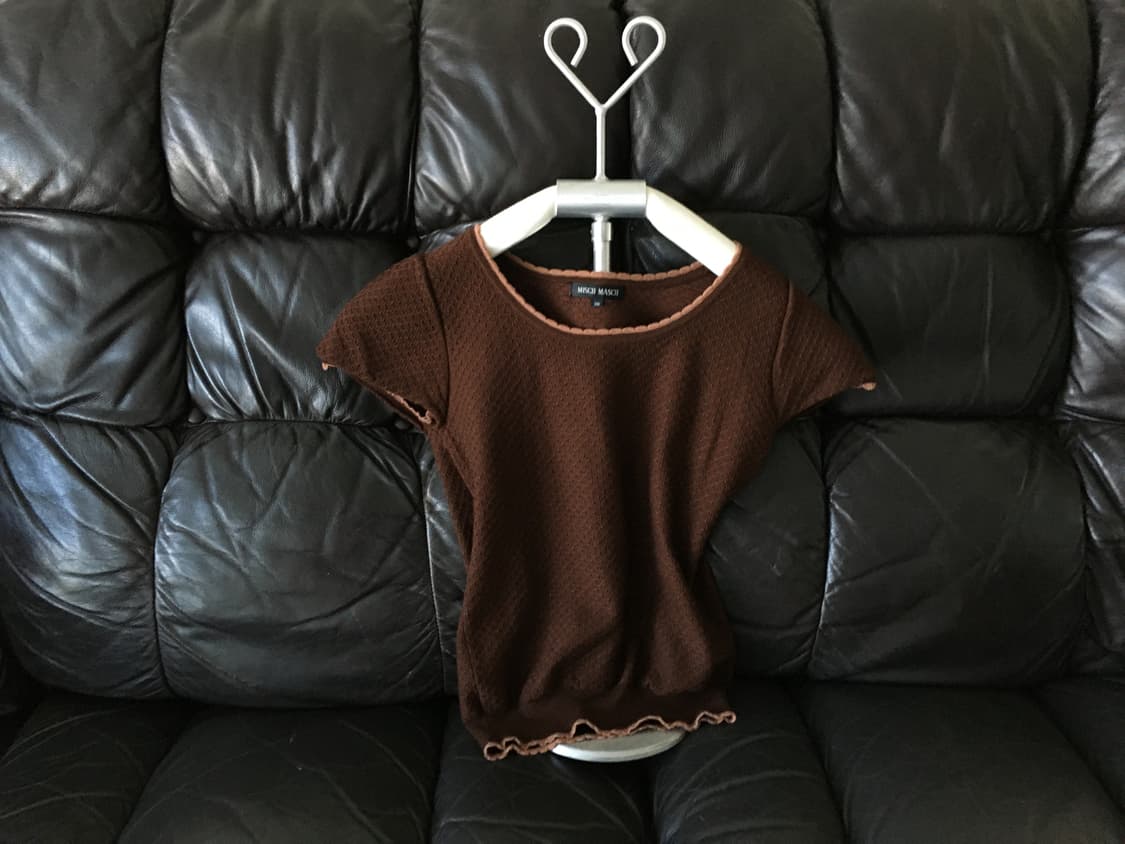 scallop trim knit tee 상품이미지1