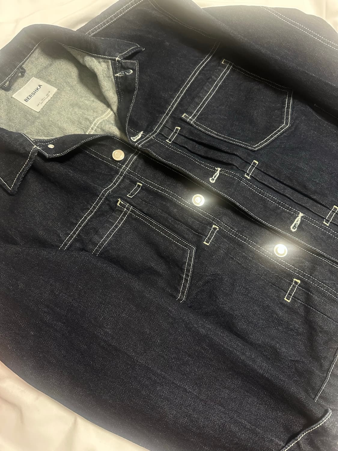 [S] BERSHKA NAVY 데님 자켓 상품이미지2