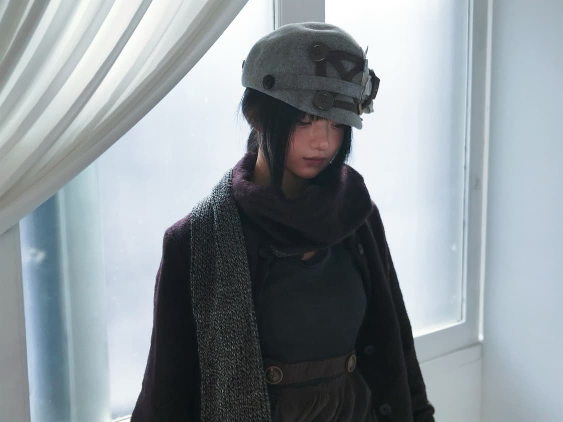 Antique patch flower napoleon riding cap 상품이미지10