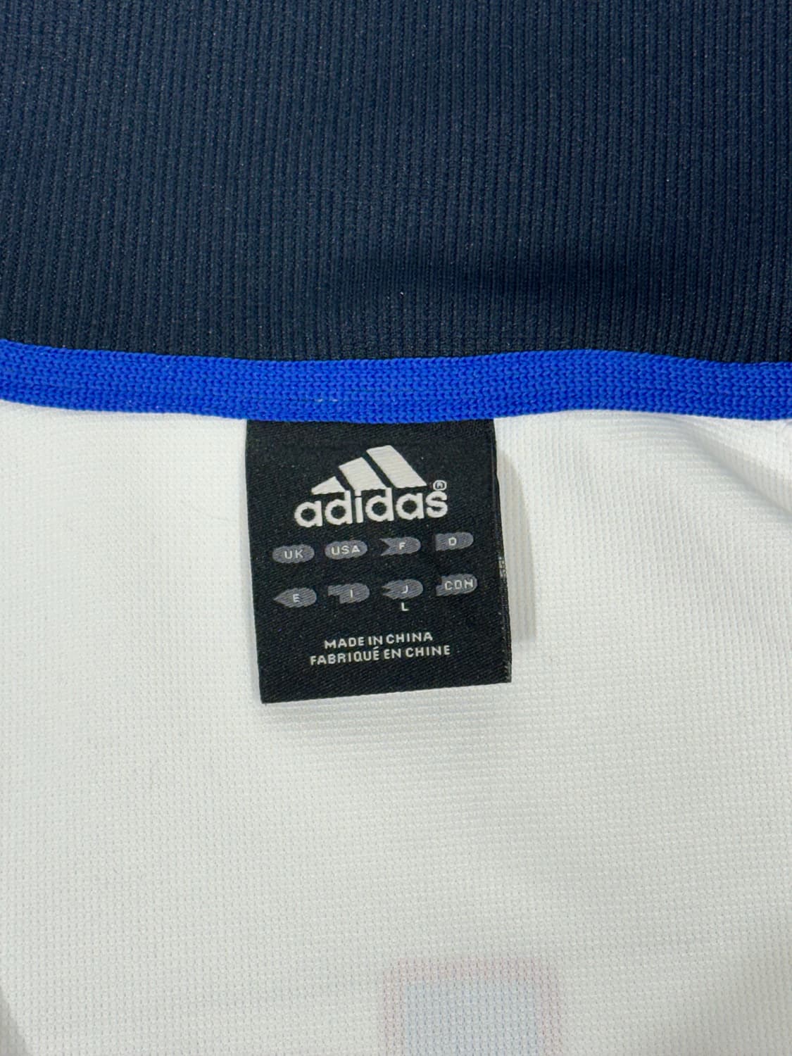 아디다스 화이트 빅 로고 레드 삼선 트랙탑 져지 L 상품이미지7