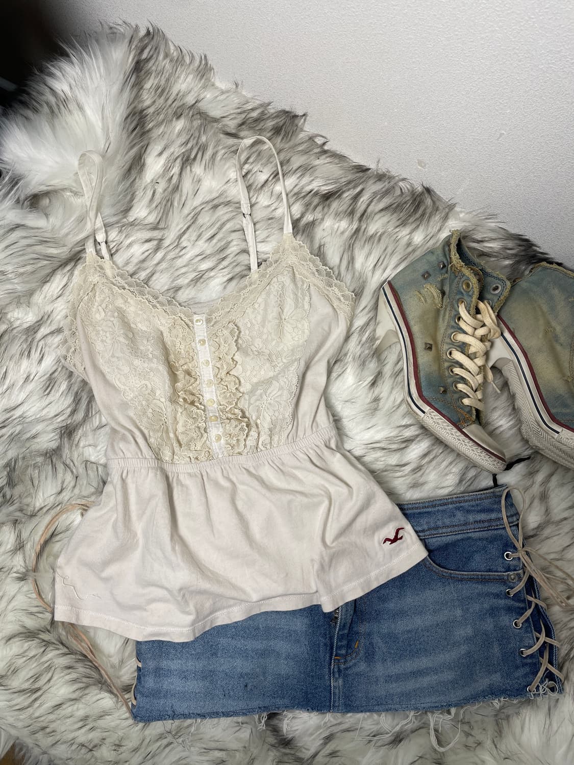 빈티지 홀리스터 레이스 슬리브리스 상품이미지4