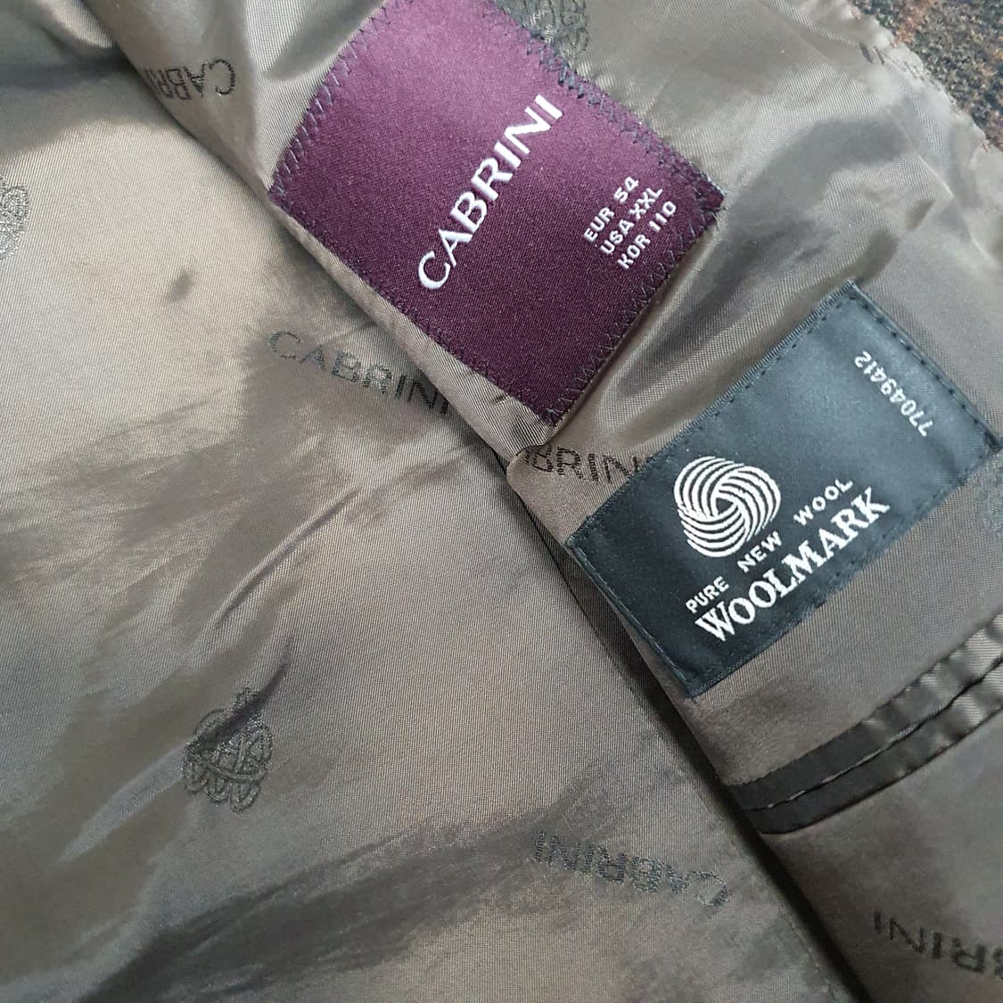 카브리니 울100 블레이저 자켓 남자105~110 상품이미지8