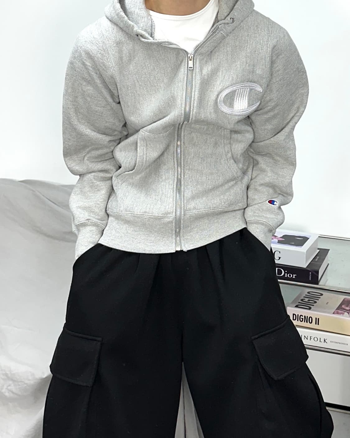 챔피온 00s 리버스위브 후드집업 XS 상품이미지1