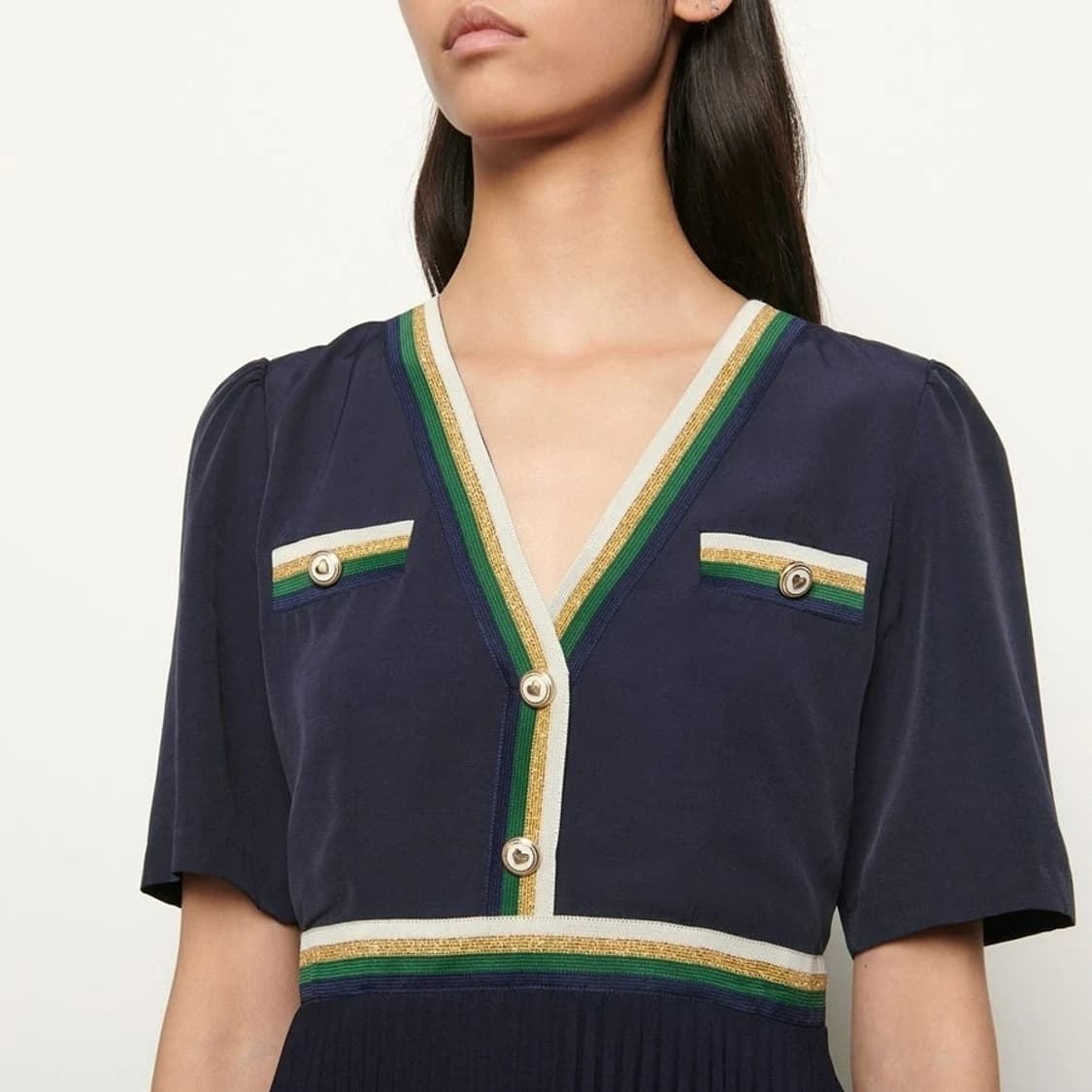 산드로 플리츠 원피스 상품이미지4